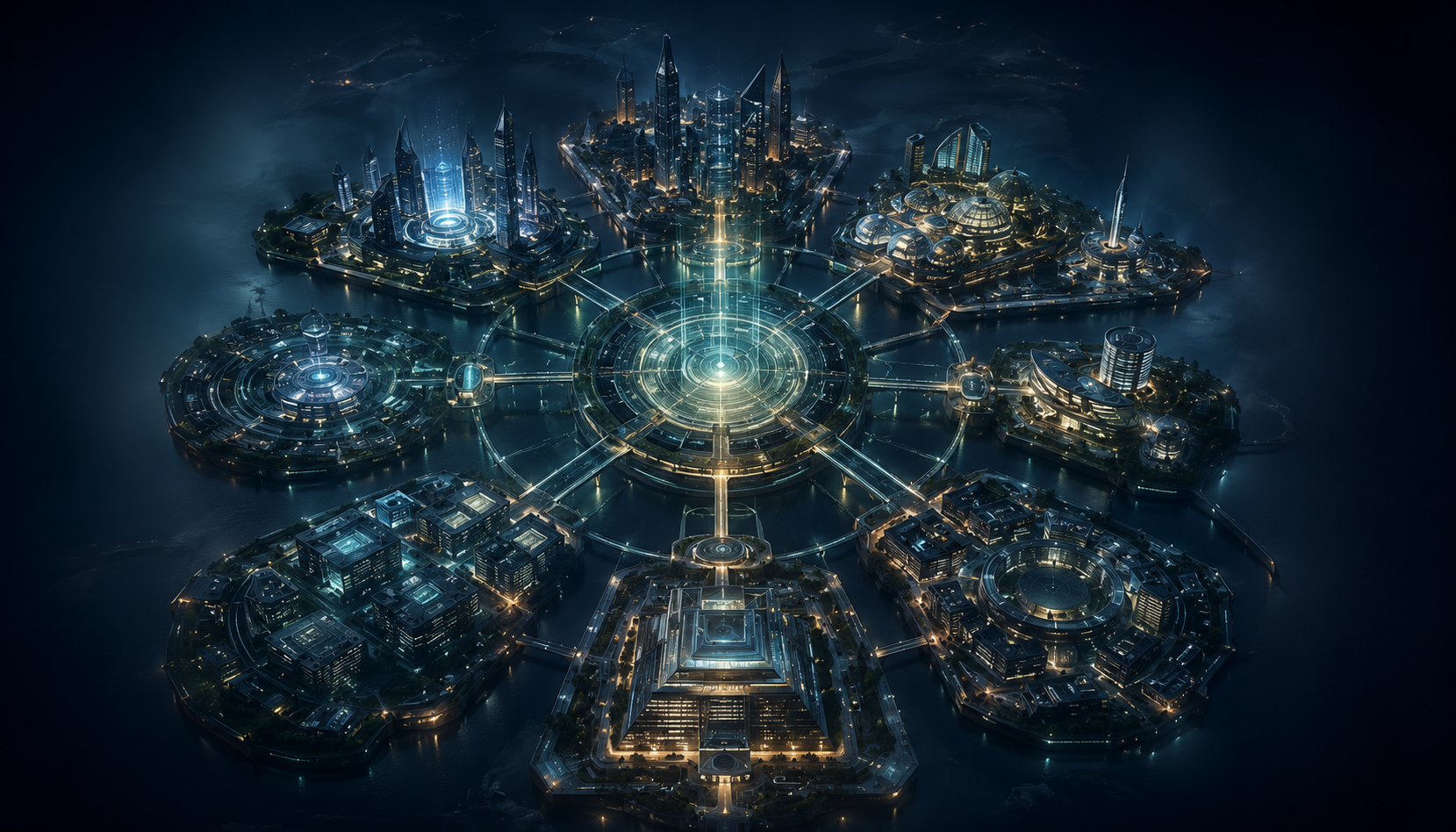 Интерактивная карта районов AI Neuro City